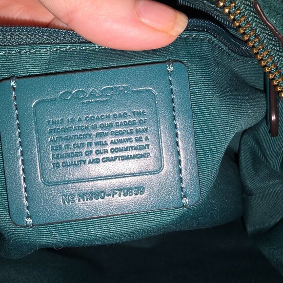 Coach Prairie Satchel in Viridian Green & Matching Wallet - Picture 10 of 15